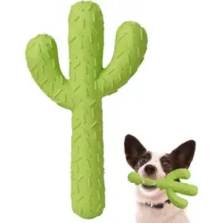 ZooVenture  perros forma cactus - Caucho natural, higiene dental - Verde - 193 mm x 170 mm