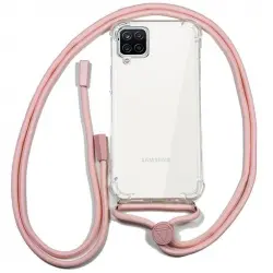 Cool Funda con Cordón Rosa para Samsung Galaxy A12