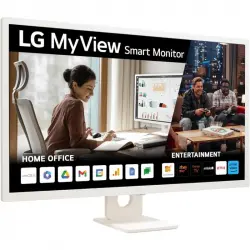 LG 32SR50F-W Smart Monitor 32" IPS Full HD webOS23, Bluetooth, Altavoces y Mando a Distancia Blanco