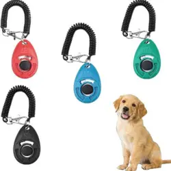 MCBOSON Juego de 4 clickers para entrenar todo tipo animales, 10.000 clics - 1 artículo