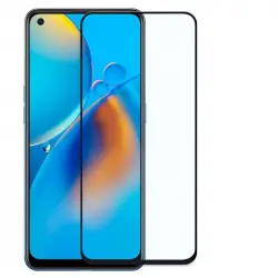OcioDual Protector de Pantalla Cristal Templado Premium 9D Borde Negro para Oppo A94 5G/a74 4G