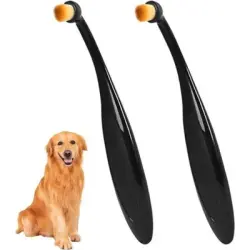 Pawffee 2 cepillos para ojos de mascotas, quitan manchas de lágrimas - 1 pieza