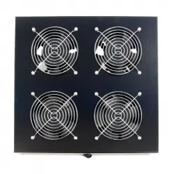 Powergreen Bandeja de Ventilación para Armario Rack con 4 Ventiladores de 120mm