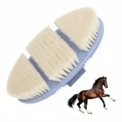 ZooVenture Cepillo facial flexible hecho a mano para caballos - 1 pieza