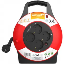 Garza Power Enrollacables Doméstico 4 Tomas 10m