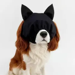 HausPets Gorro relajante para perros: antiestrés, para el aseo y viajar - Unidad M negra One