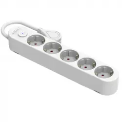 Silver Electronics Base Eléctrica Multienchufe Protek Plus Con 5 Tomas