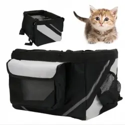 ZooVenture Transportín desmontable para perros para bicicleta - 1 pieza