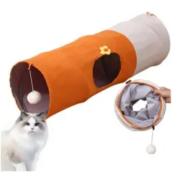 ZooVenture Túnel plegable para gatos de 80 cm - 80*25*25 cm