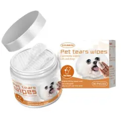IntiMeg Toallitas húmedas para los ojos de gatos y perros - Una pieza - 60 piezas