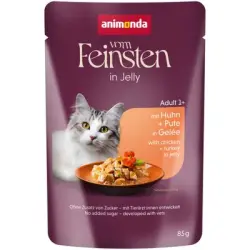 Pack ahorro de Animonda Vom Feinsten Adult Rafinesse en gelatina 48 x 85 g - rico en pollo con pavo