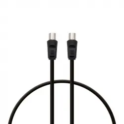 PcCom Essential Coaxial Cable 3C-2V 9.5 mm Macho / 9.5 mm Hembra 1.8 m Negro