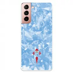 Funda Licencia Oficial RC Celta Escudo Fondo Hinchada para Samsung Galaxy S21