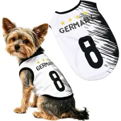 HausPets Camiseta de fútbol para perros - Alemania - Alemania-5XL