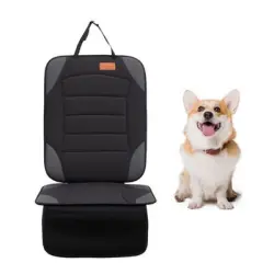 IntiMeg Alfombrilla protectora para asientos de coche - Línea negra
