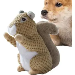 MCBOSON Peluche con forma de ardilla para perros - 1 pieza