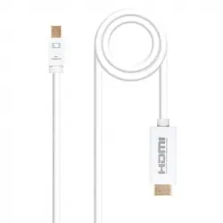 Nanocable Cable Conversor Mini DisplayPort a HDMI Blanco 5m