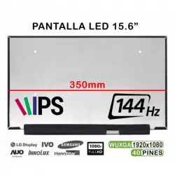 Pantalla LED 15.6" IPS 144Hz para Portátil HP Omen 15-DC/Gigabyte Aero 15-X9/Lenovo Legion Y530-15ICH
