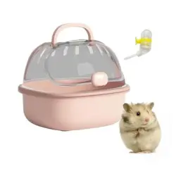ZooVenture Jaula de transporte para animales pequeños - rosa