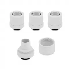 Corsair Hydro X Series XF Compresión 10/13mm ID/OD Pack de 4 Blanco