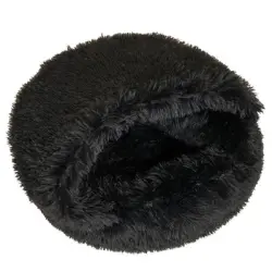 Cueva TIAKI Harry para gatos - negra: aprox. 50 x 20 cm (Diám x Al)