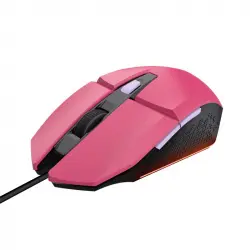 Trust GXT 109 Felox Ratón Gaming Iluminado USB 6400 DPI Rosa