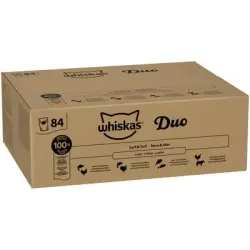 Whiskas 1+ Adult bolsitas 84 x 85 g - Dúo Surf and Turf en gelatina