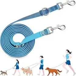 FurryFusion Correa para perros - ajustable a 3 posiciones - 1 pieza