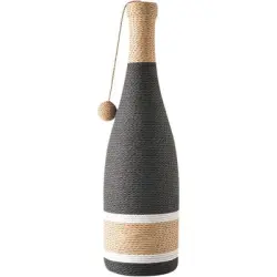 HausPets Pelota interactiva vertical para rascar, botella de vino de 60 cm - Una pieza