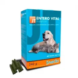 JTPharma Entero Vital Snack Suplemento Antidiarreico para Perros y Gatos, 60 x 4 gr