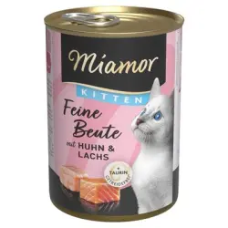 Miamor Feine Beute Kitten 12 x 400 g - Pollo y salmón