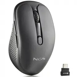 NGS Evo Jot Ratón Óptico Inalámbrico Bluetooth 1600 DPI Negro