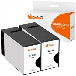 Pccom Essential Canon Pgi1500xl Cartucho Tinta Compatible Negro Pack 2