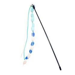 Reitlaze  varita para gatos con cascabel - blanco
