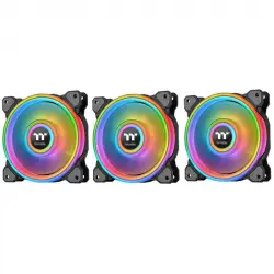 Thermaltake Riing Quad 14 RGB Radiator Pack 3 Ventiladores Edición Premium Negro