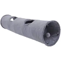 IntiMeg Túnel para gatos de cuatro agujeros, 130 cm - Túnel: 130 x 30 cm