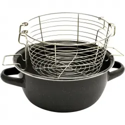 Magefesa Parma Salten Freidora Recubrimiento Esmaltado con Cestillo 24cm