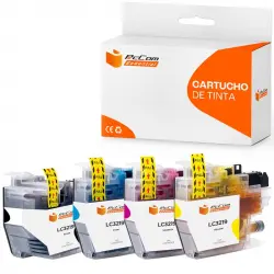 Pccom Essential Brother Lc3219xl Cartucho Tinta Compatible Negro/cian/magenta/amarillo Pack 4