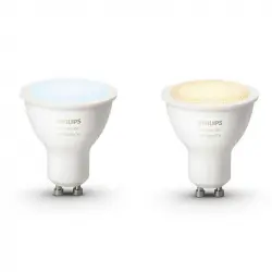 Philips Hue White Ambiance Pack 2 Bombillas Ambiental Blanco GU10