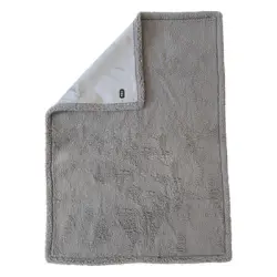 TIAKI manta impermeable para perros, gris - Talla M: 101 x 73 cm (L x An)