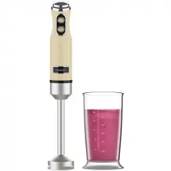 Cecotec Power RetroYellow 1200MAX Batidora de Mano Retro 4 Hojas 0.5L 1200W Amarillo