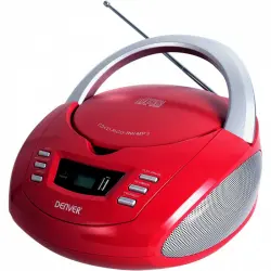 Denver Boombox TCU-211 Radio CD/USB Rojo