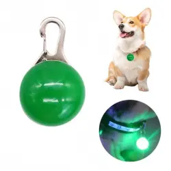 FurryFusion Colgante luminoso para perros y gatos - Verde
