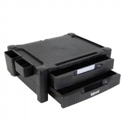 Iggual EM2C Soporte para Monitor de Escritorio Negro