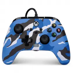 Power A Mando con Cable Extraíble Camuflaje Azul para Xbox Series/One/PC