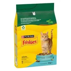 PURINA Friskies Adult Cat con pescado de mar y verduras - 3 kg