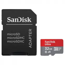 Sandisk Ultra MicroSDHC 32GB UHS-I U1 A1 Clase 10 + Adaptador SD