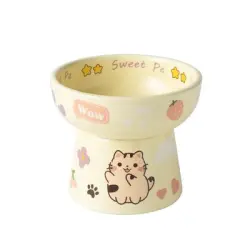 UAMLY Comedero de cerámica elevado para gatos con patas altas - 1 pieza