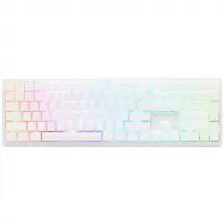 Ducky Zero 6108 Teclado Mecánico 100% Pure White Rgb Tri-mode Connect Mx2a-brown (es)