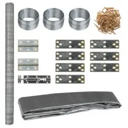 Gallinero De Metal 268x100x190 Cm